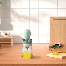 Load image into Gallery viewer, OZZYCOOK 2 Pack 2-in-1 Glass Olive Oil Bottle and Brush - Green