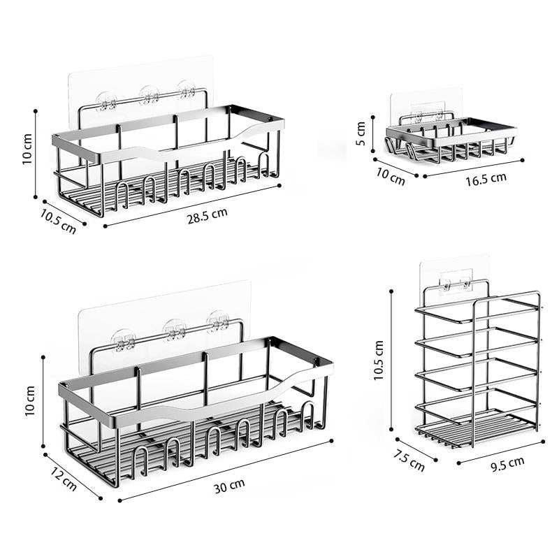 STORFEX 5 Pcs Bath Organizers Shelves