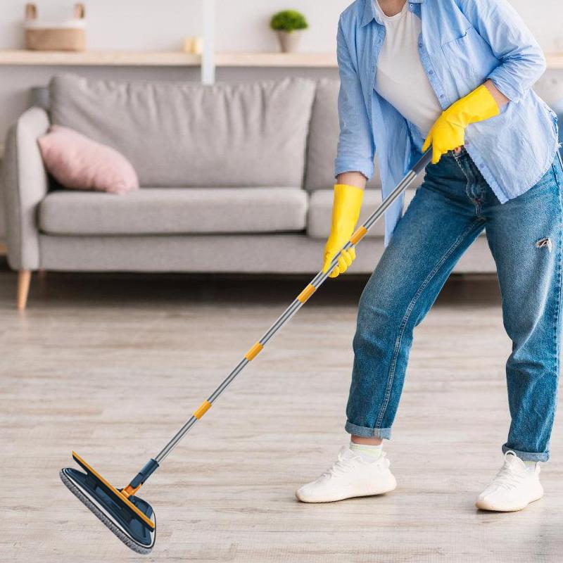 CLEANFOK Wall Cleaner Mop with Long Handle with 6 Pads