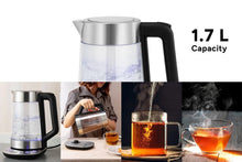 Load image into Gallery viewer, Kogan 1.7L Double Wall Glass Kettle with Digital Base