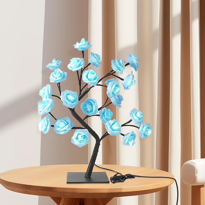 LUMIRO LED Rose Tree Lamp - Blue