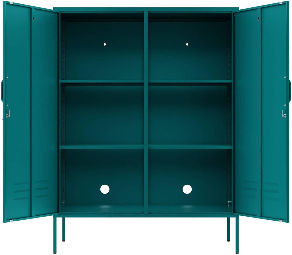 Fraser Country Milan Metal Side Cabinet - Teal