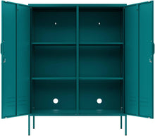 Load image into Gallery viewer, Fraser Country Milan Metal Side Cabinet - Teal