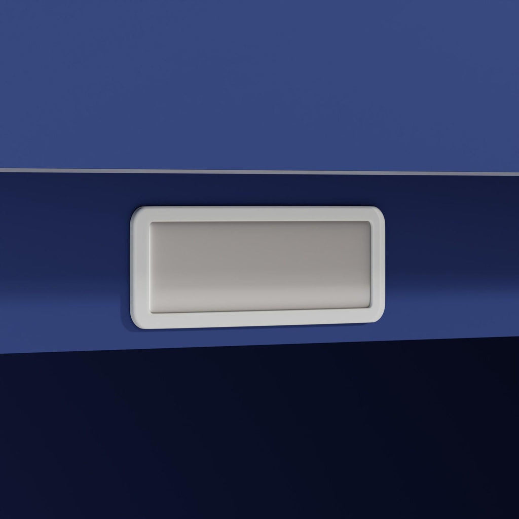 Fraser Country Milan Metal Cabinet With Two Mesh Doors - Navy Blue