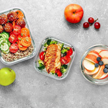 Load image into Gallery viewer, STORFEX 12 Piece Glass Storage Containers with Lids - Grey