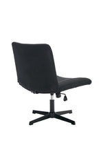 Load image into Gallery viewer, Gorilla Office- Ribbed Faux Linen Office Chair Black