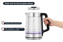 Load image into Gallery viewer, Kogan SmarterHome(TM) 1.7L Double Wall Glass Smart Kettle (Stainless Steel)