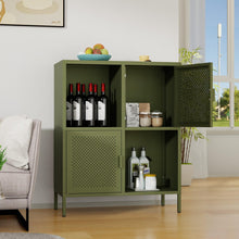 Load image into Gallery viewer, Fraser Country Milan Metal Cabinet - Olive Green