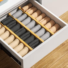 Load image into Gallery viewer, STORFEX 4-Pack Bamboo Drawer Dividers
