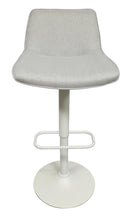 Load image into Gallery viewer, Fraser Country Set of 2 Adjustable Swivel Fabric Bar Stool - White/Cream