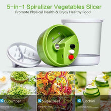 Load image into Gallery viewer, 5-In-1 Handheld Vegetable Slicer - Green