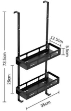 Load image into Gallery viewer, STORFEX Hanging Bathroom Storage Rack - Black