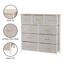 Load image into Gallery viewer, Ovela 9 Drawer Storage Chest - Beige