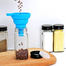 Load image into Gallery viewer, STORFEX 24-Pack 120ml Glass Spice Jars with Labels - Black