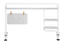 Load image into Gallery viewer, Gorilla Office Clamp On Shelf with Pegboard &amp; Shelves -Matte White &amp; White