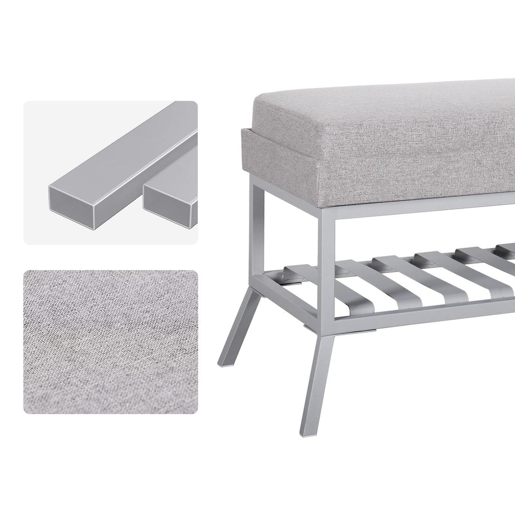 Fraser Country Shoe & Bench Storage Rack - Grey