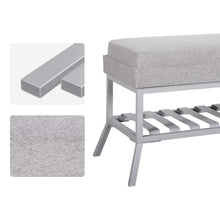 Load image into Gallery viewer, Fraser Country Shoe &amp; Bench Storage Rack - Grey