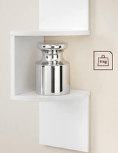 Load image into Gallery viewer, Vasagle Floating Corner Shelf - 5-Tier (White)
