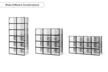 Load image into Gallery viewer, Ovela: Set of 12 Click Shoe Box-Large, Clear/Black