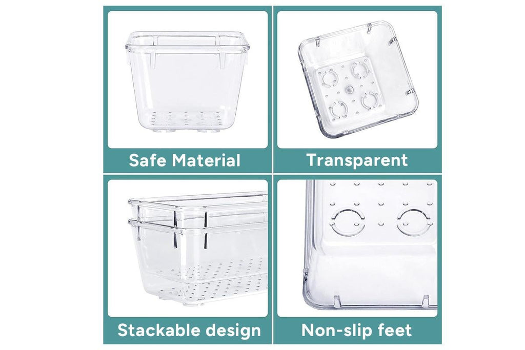 25 Piece Clear Drawer Organiser Set