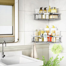 Load image into Gallery viewer, STORFEX 3-Pack Corner Shower Caddy Organizer Shelves Storage Rack