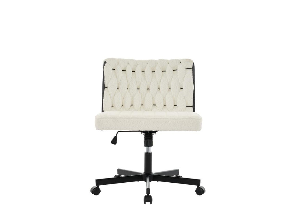 Gorilla Office: Boucle Knot Back Chair White