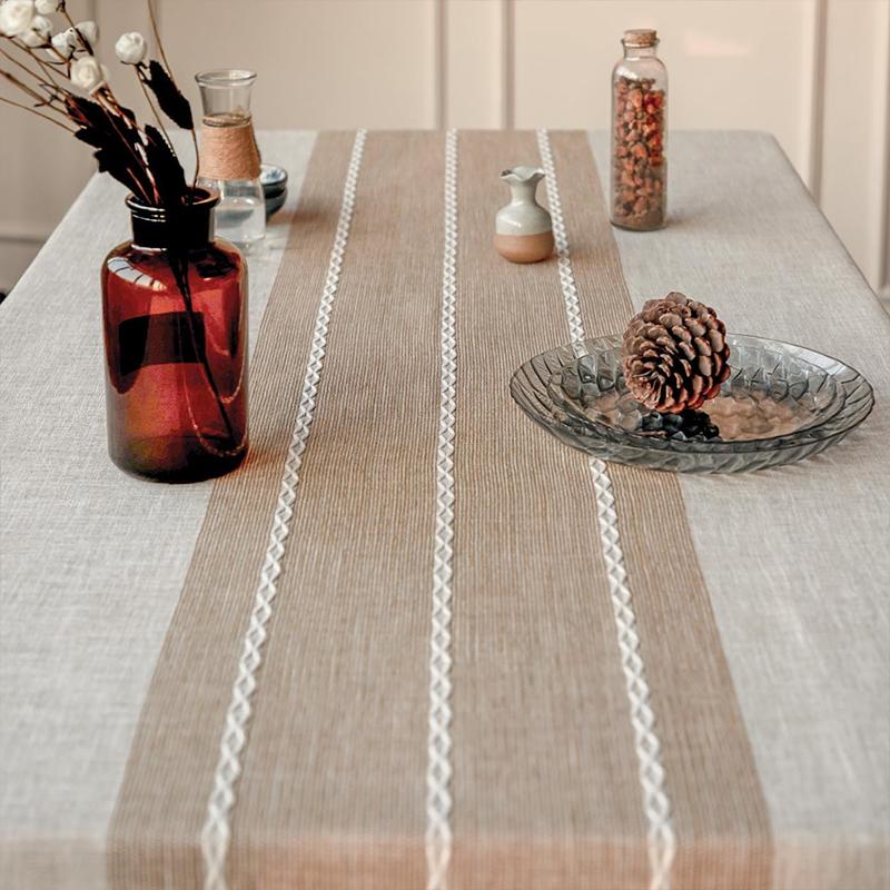 COMFEYA Waterproof Table Cloth - Brown