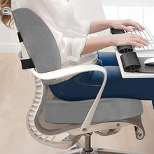 Load image into Gallery viewer, COMFEYA Memory Foam Seat Cushion and Lumbar Support Pillow - Gray