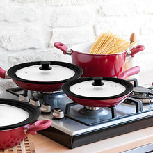 Load image into Gallery viewer, OZZYCOOK Universal Lid for Pots, Pans, and Skillets - Black