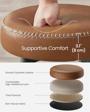 Load image into Gallery viewer, VASAGLE Ekho Collection Bar Stools Set of 2 - Caramel Brown