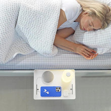 Load image into Gallery viewer, STORFEX 2 Pack Bed Side Table Tray Organizer - White