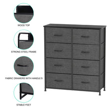 Load image into Gallery viewer, Ovela: 8 Drawer Storage Chest - Dark Grey