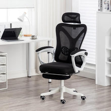 Load image into Gallery viewer, Ergonomic Office Chair with Adjustable Headrest - Black