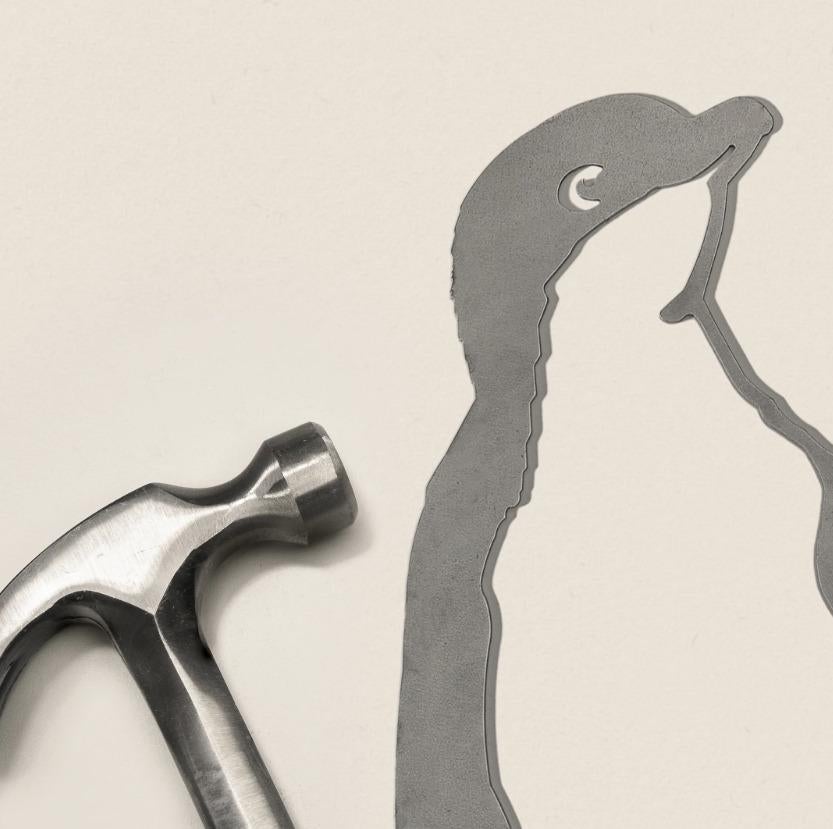 Metalbird: Korora / Little Penguin Garden Art