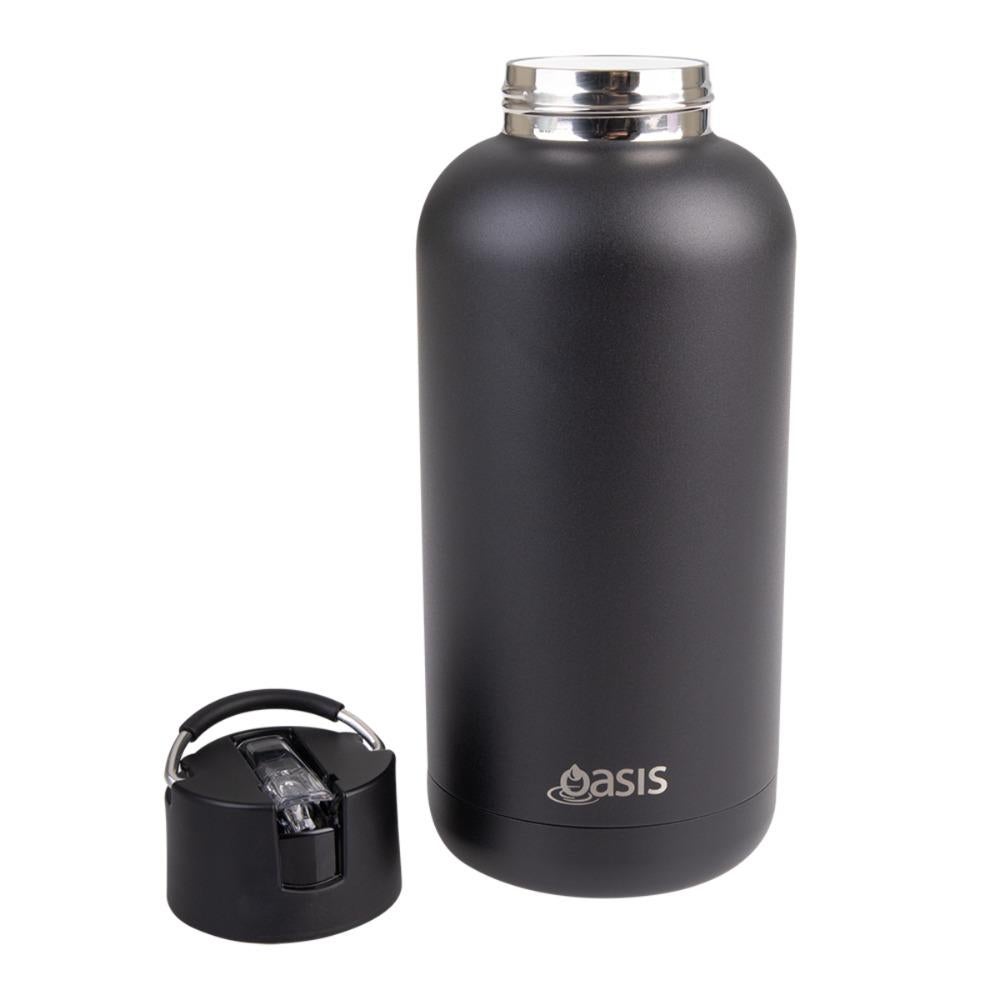 Oasis: Stainless Steel Ceramic MODA Triple Wall Insulated Drink Bottle - Black (1.5L)