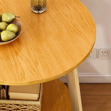 Load image into Gallery viewer, STORFEX Small Round End Table with Lower Shelf