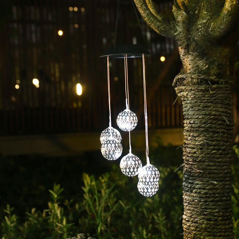 LUMIRO Solar Hanging Garden LED Ball Lights - White