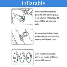 Load image into Gallery viewer, COMFEYA Inflatable Lumbar Pillow - Black