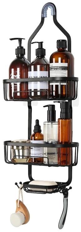STORFEX 2 Tier Bathroom Hanging Shower Organizer