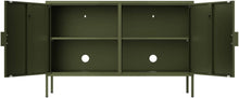Load image into Gallery viewer, Fraser Country: Milan Metal Lowdown Storage Cabinet - Olive Green