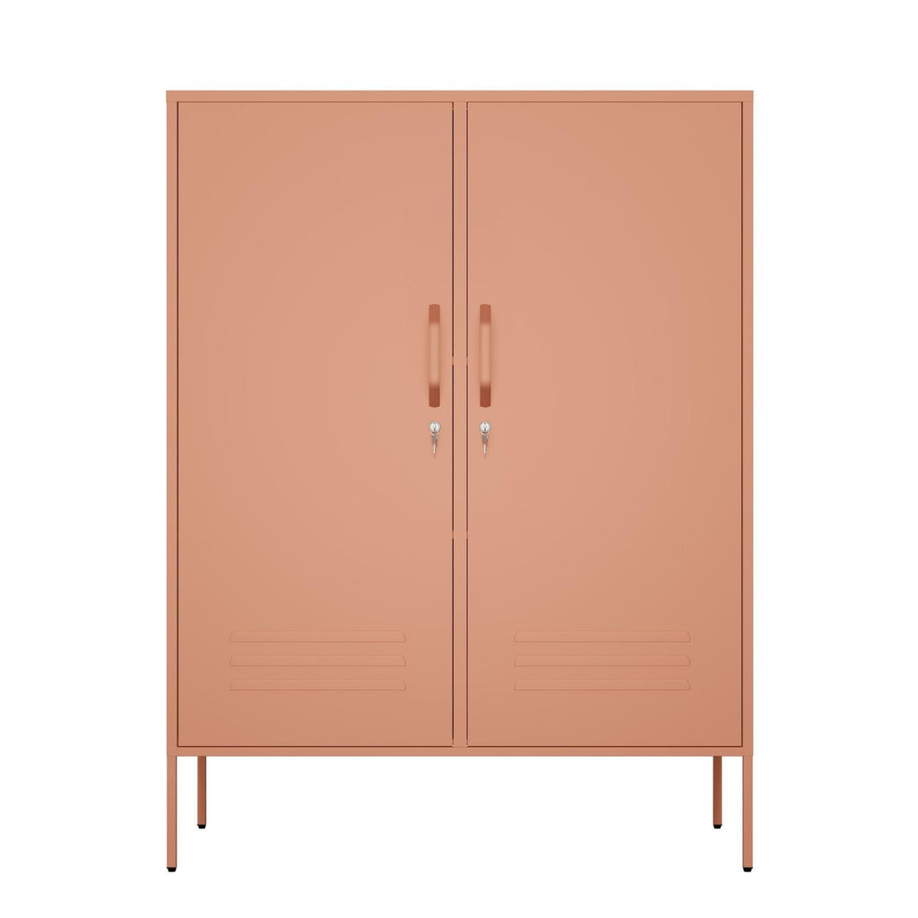 Fraser Country Milan Metal Side Cabinet - Nordic Salmon