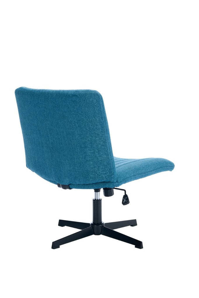 Gorilla Office- Ribbed Faux Linen Office Chair Blue