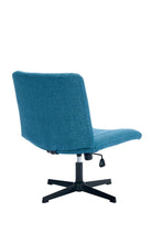 Load image into Gallery viewer, Gorilla Office- Ribbed Faux Linen Office Chair Blue