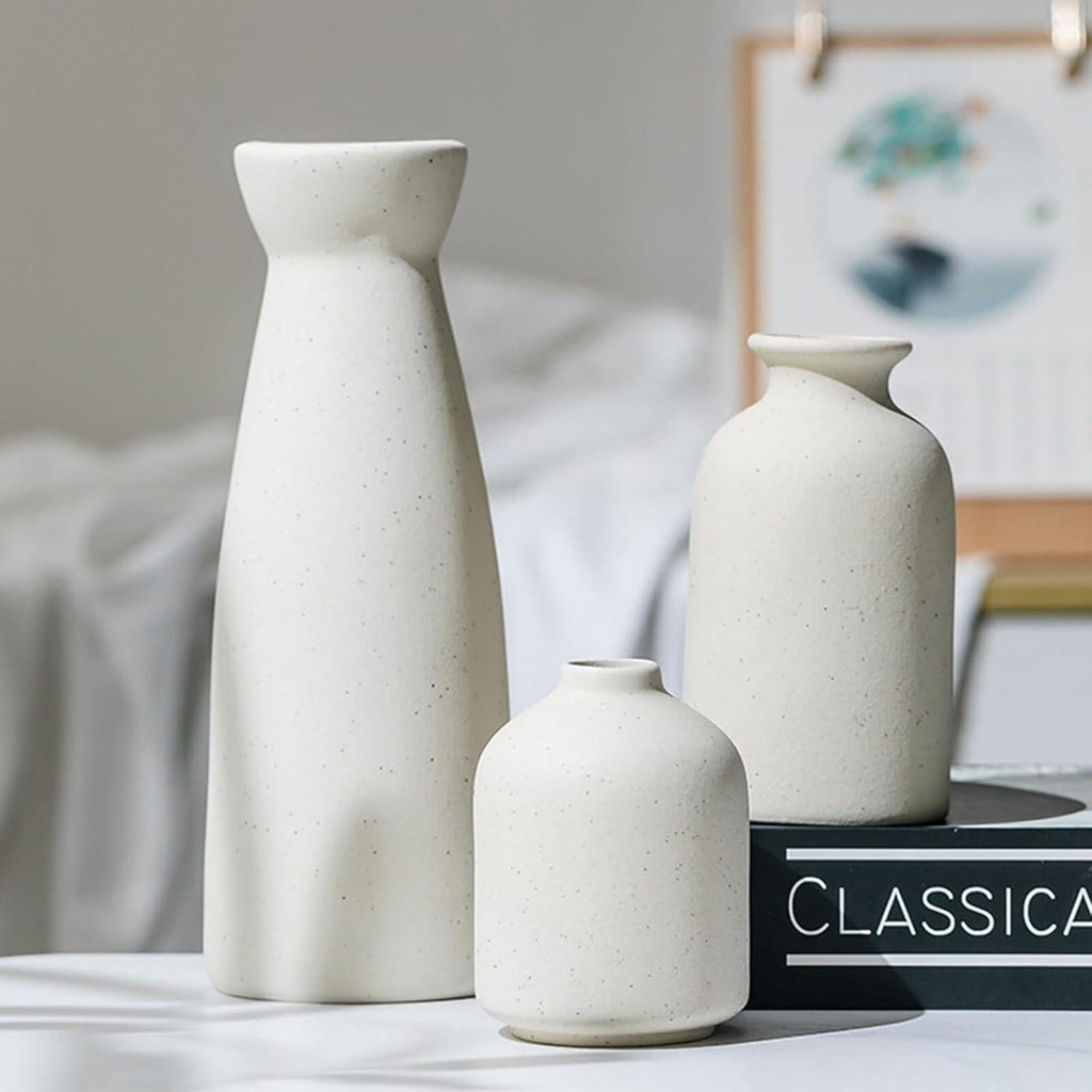 Fraser Country: Minimalist Vase Set - White (Set of 3)