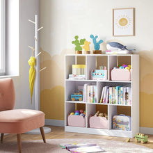 Load image into Gallery viewer, Vasagle Wooden Free Standing Bookcase with Open Cubes and Shelves - White