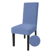 Load image into Gallery viewer, COMFEYA 2 Pack Checked Dining Chair Slipcover - Blue