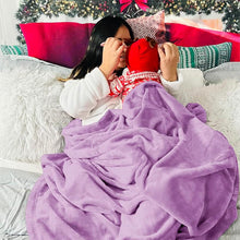 Load image into Gallery viewer, COMFEYA 150x200cm Ultra-Soft Fleece Blanket - Purple