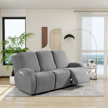 Load image into Gallery viewer, COMFEYA 3 Seater Recliner Covers for Recliner Chair - Gray