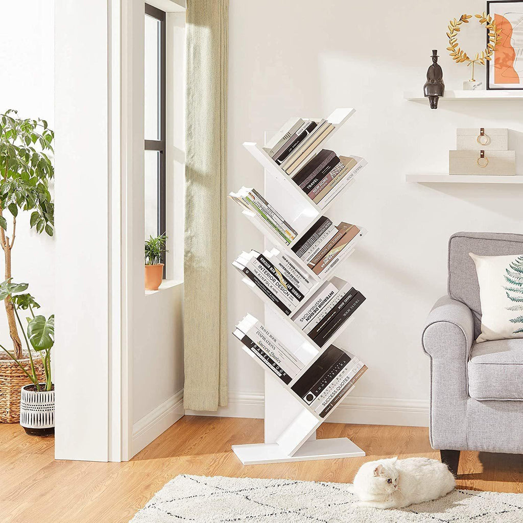 Vasagle : 8-Tier Tree Bookshelf - White