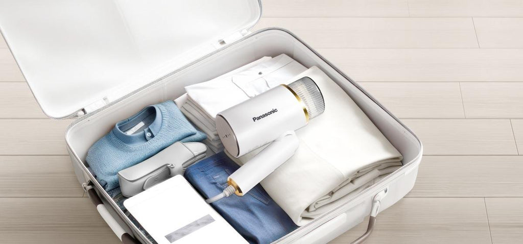 Panasonic: Portable Garment Steamer with Foldable Handle (NI-GHF025WSJ)